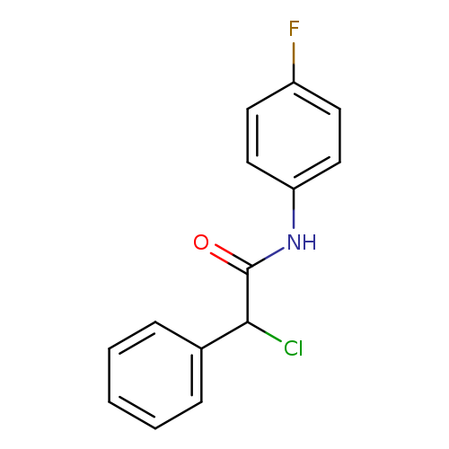 2-chloro-N-(4-fluorophenyl)-2-phenylacetamide