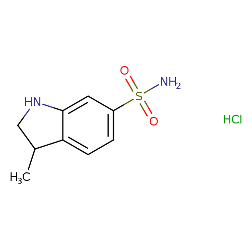 3-methyl-2,3-dihydro-1H-indole-6-sulfonamide hydrochloride