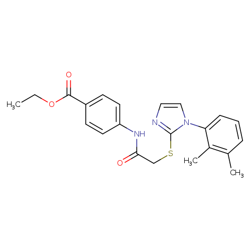 ethyl 4-(2-{[1-(2,3-dimethylphenyl)-1H-imidazol-2-yl]sulfanyl}acetamido)benzoate