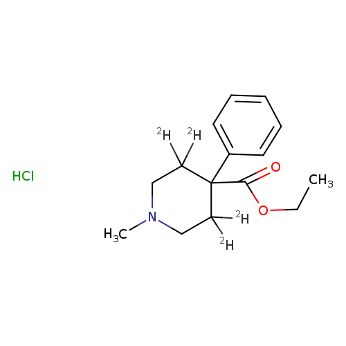 1-methyl-4-phenyl-4-piperidine-d4-carboxylicacid,ethylester,monohydrochloride