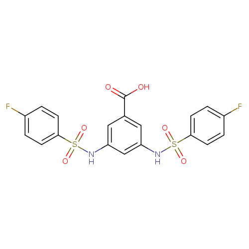 3,5-bis(4-fluorobenzenesulfonamido)benzoic acid