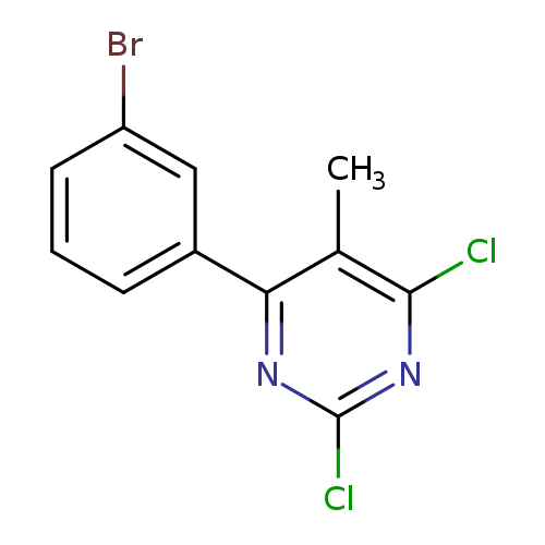 4-(3-bromophenyl)-2,6-dichloro-5-methylpyrimidine