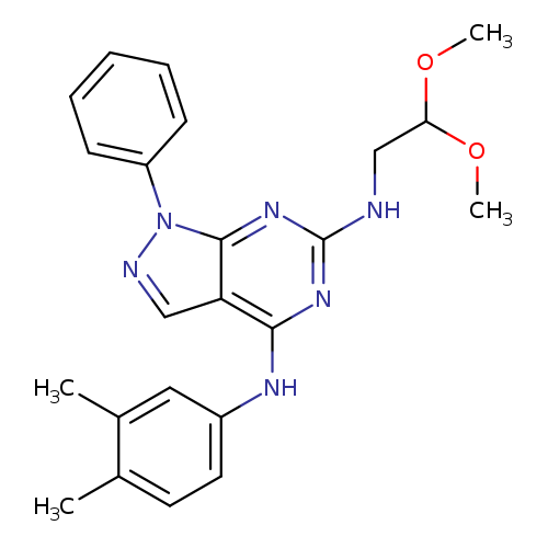 N6-(2,2-dimethoxyethyl)-N4-(3,4-dimethylphenyl)-1-phenyl-1H-pyrazolo[3,4-d]pyrimidine-4,6-diamine