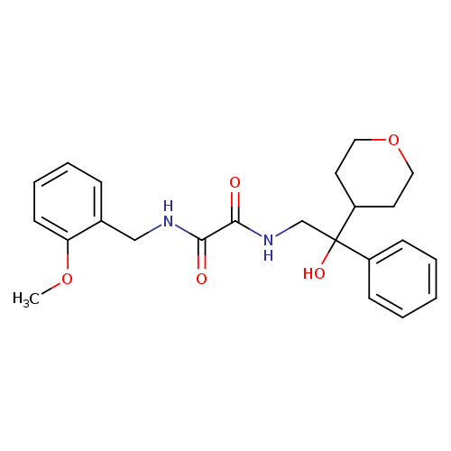N'-[2-hydroxy-2-(oxan-4-yl)-2-phenylethyl]-N-[(2-methoxyphenyl)methyl]ethanediamide