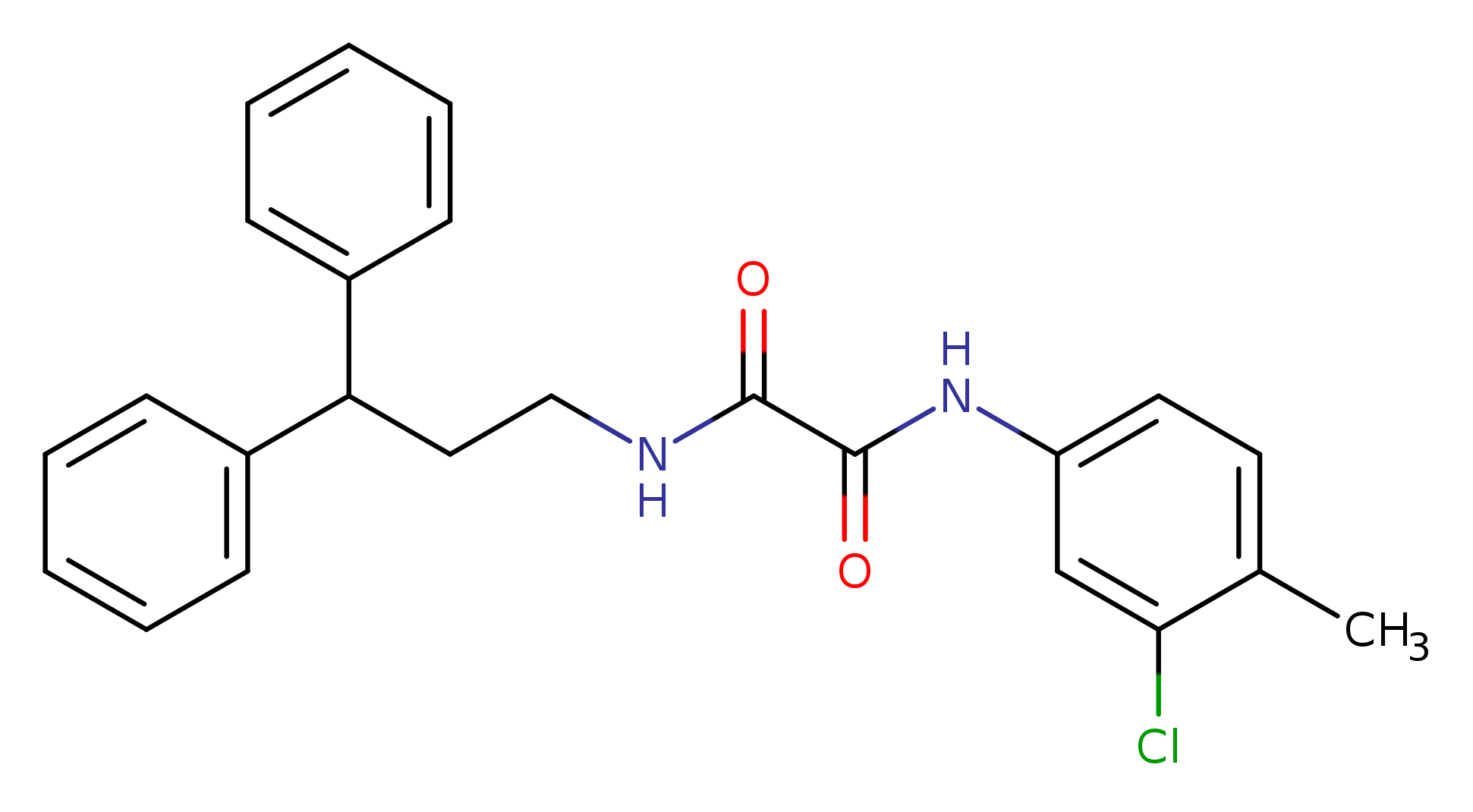 N-(3-chloro-4-methylphenyl)-N'-(3,3-diphenylpropyl)ethanediamide