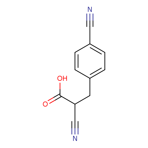 2-cyano-3-(4-cyanophenyl)propanoic acid