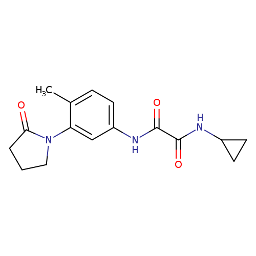 N-cyclopropyl-N'-[4-methyl-3-(2-oxopyrrolidin-1-yl)phenyl]ethanediamide