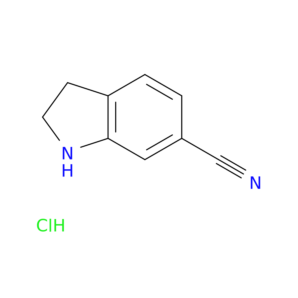 2,3-Dihydro-1H-Indole-6-Carbonitrile Hydrochloride