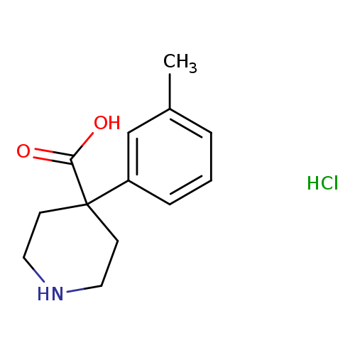 4-(3-methylphenyl)piperidine-4-carboxylic acid hydrochloride