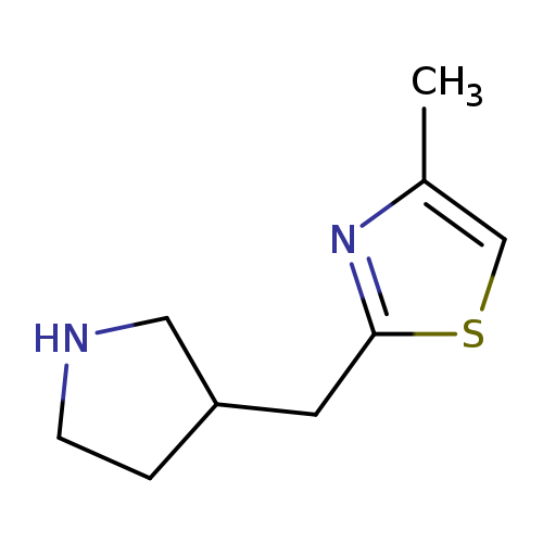 4-methyl-2-[(pyrrolidin-3-yl)methyl]-1,3-thiazole