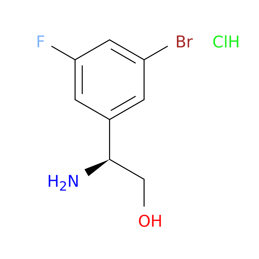 (S)-2-AMINO-2-(3-BROMO-5-FLUOROPHENYL)ETHAN-1-OL HCL