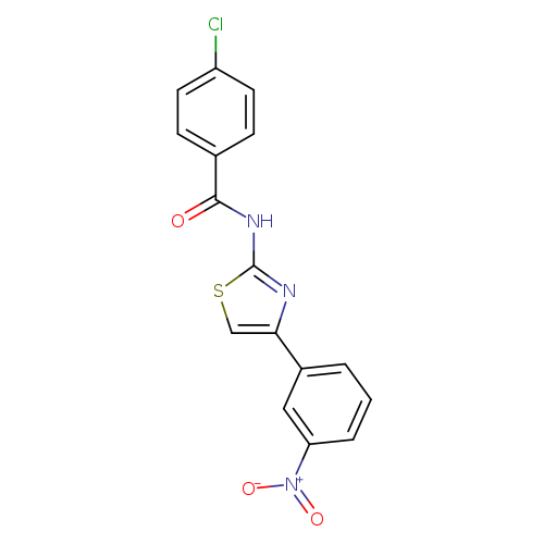4-chloro-N-[4-(3-nitrophenyl)-1,3-thiazol-2-yl]benzamide