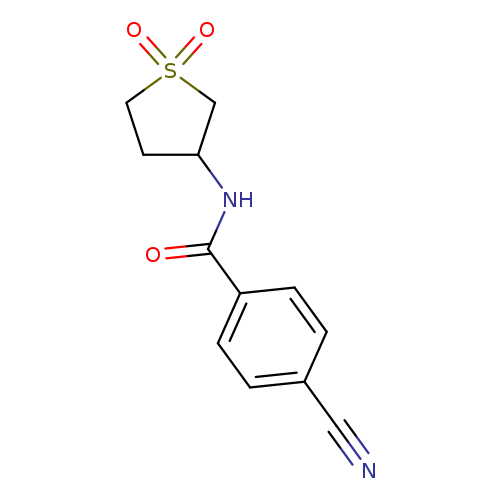 4-cyano-N-(1,1-dioxo-1lambda6-thiolan-3-yl)benzamide