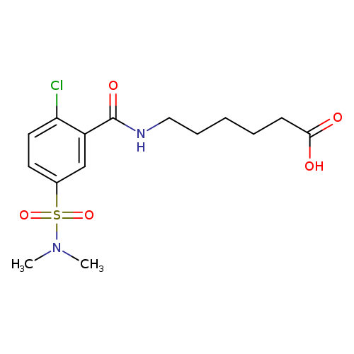 6-{[2-chloro-5-(dimethylsulfamoyl)phenyl]formamido}hexanoic acid