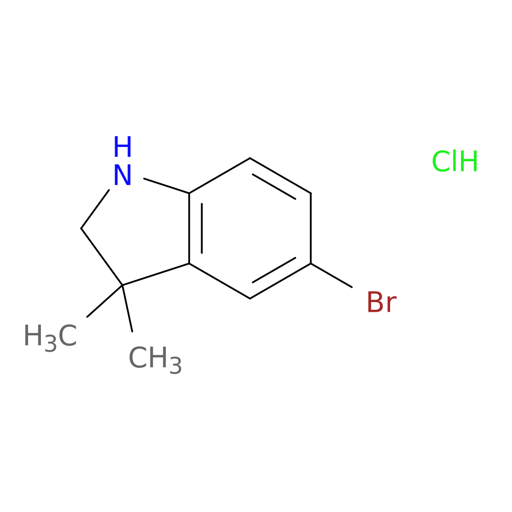 5-bromo-3,3-dimethyl-2,3-dihydro-1H-indole hydrochloride