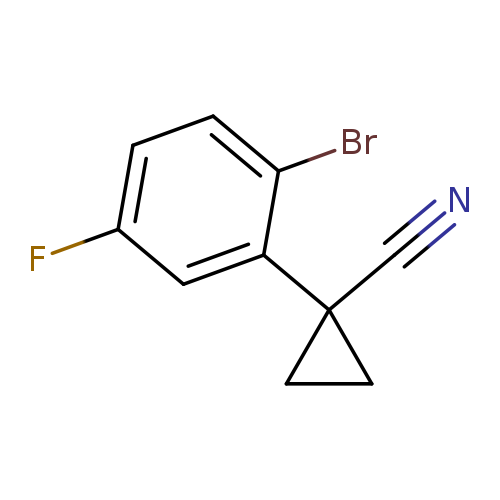 1-(2-bromo-5-fluorophenyl)cyclopropane-1-carbonitrile