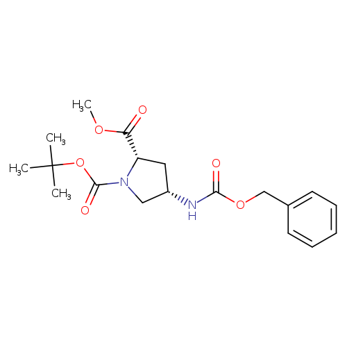 1-​tert-​butyl 2-​methyl (2S,​4S)​-​4-​{[(benzyloxy)​carbonyl]​amino}​pyrrolidine-​1,​2-​dicarboxylate