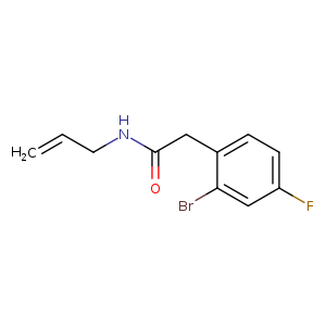 2-(2-bromo-4-fluorophenyl)-N-(prop-2-en-1-yl)acetamide