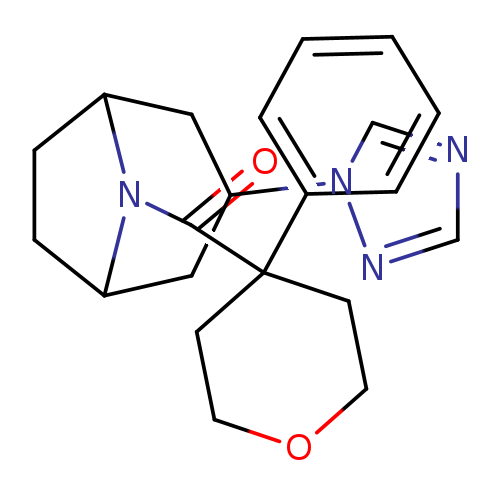 8-(4-phenyloxane-4-carbonyl)-3-(1H-1,2,4-triazol-1-yl)-8-azabicyclo[3.2.1]octane