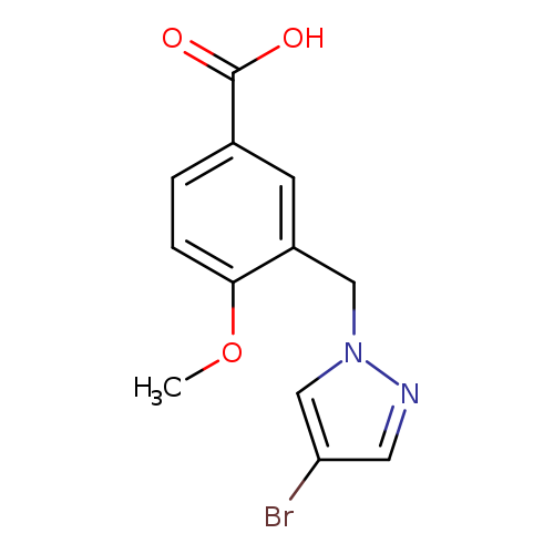 3-[(4-bromo-1H-pyrazol-1-yl)methyl]-4-methoxybenzoic acid