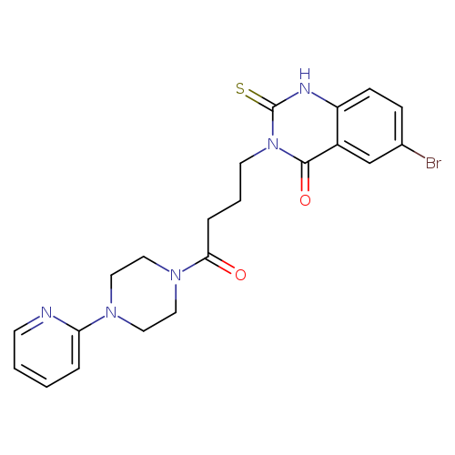 6-bromo-3-{4-oxo-4-[4-(pyridin-2-yl)piperazin-1-yl]butyl}-2-sulfanylidene-1,2,3,4-tetrahydroquinazolin-4-one