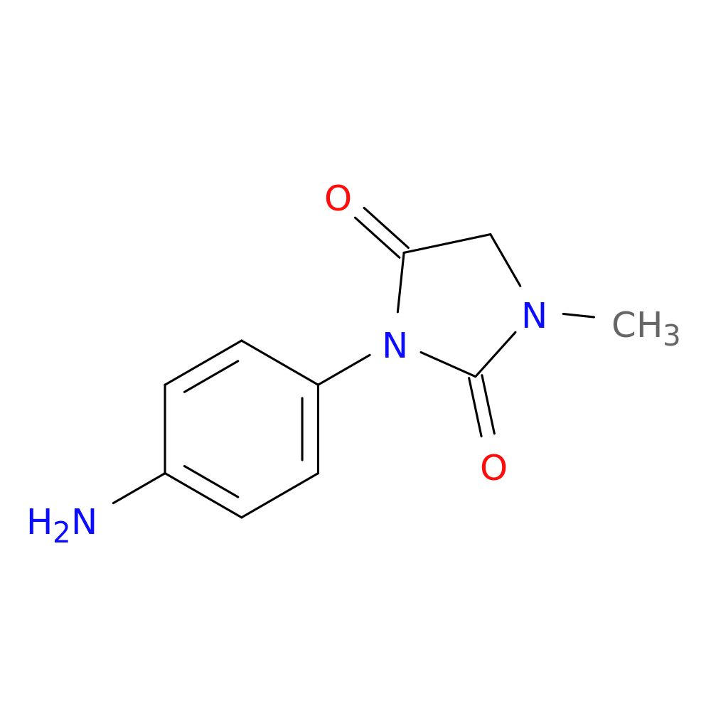 3-(4-aminophenyl)-1-methylimidazolidine-2,4-dione