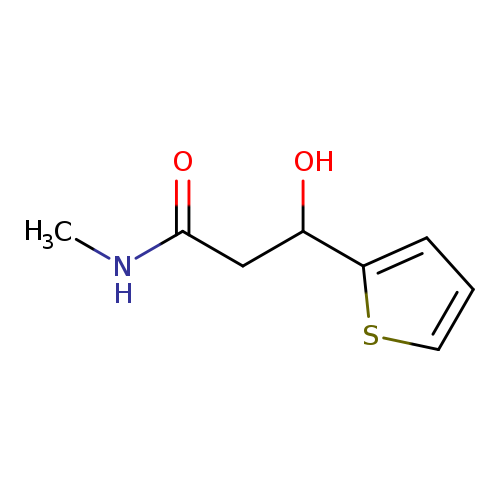 3-hydroxy-N-methyl-3-(thiophen-2-yl)propanamide