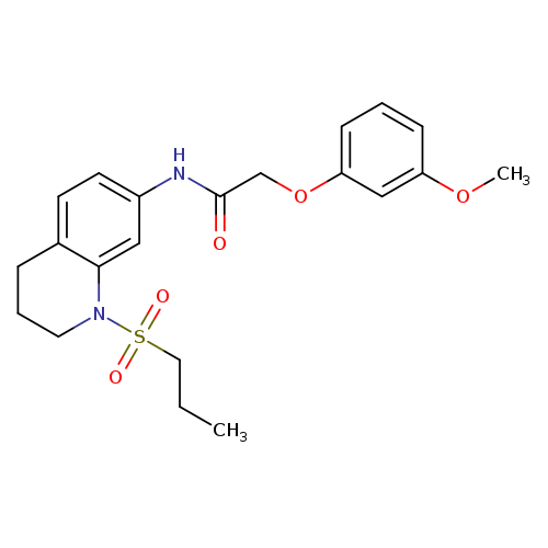 2-(3-methoxyphenoxy)-N-[1-(propane-1-sulfonyl)-1,2,3,4-tetrahydroquinolin-7-yl]acetamide