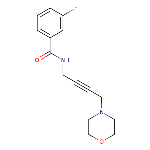 3-fluoro-N-[4-(morpholin-4-yl)but-2-yn-1-yl]benzamide
