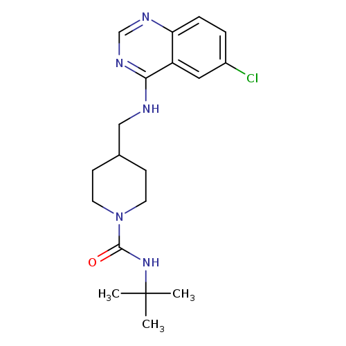 N-tert-butyl-4-{[(6-chloroquinazolin-4-yl)amino]methyl}piperidine-1-carboxamide