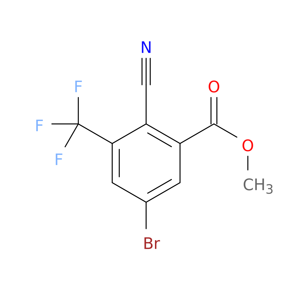 methyl 5-bromo-2-cyano-3-(trifluoromethyl)benzoate