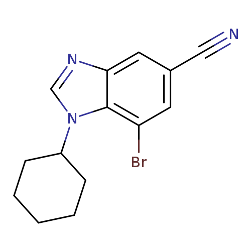 7-Bromo-1-cyclohexyl-1,3-benzodiazole-5-carbonitrile
