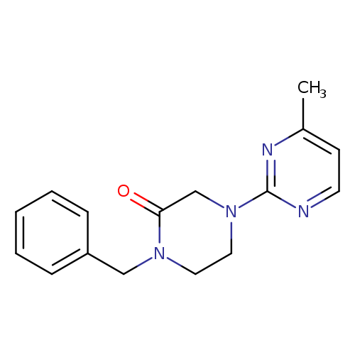 1-benzyl-4-(4-methylpyrimidin-2-yl)piperazin-2-one