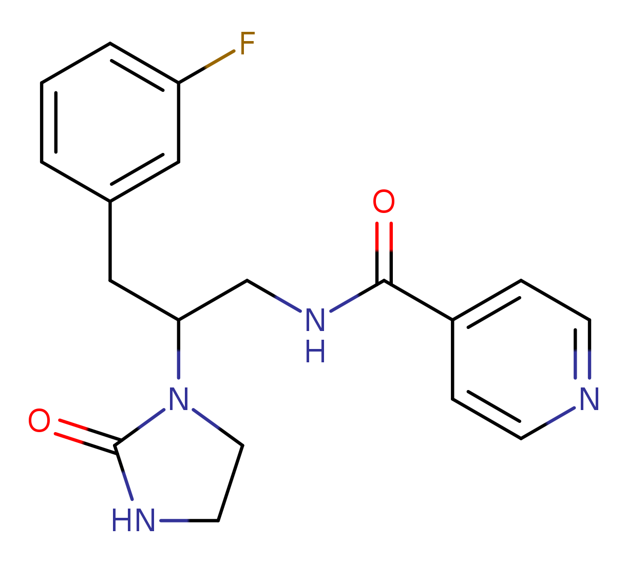 N-[3-(3-fluorophenyl)-2-(2-oxoimidazolidin-1-yl)propyl]pyridine-4-carboxamide