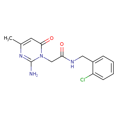 2-(2-amino-4-methyl-6-oxo-1,6-dihydropyrimidin-1-yl)-N-[(2-chlorophenyl)methyl]acetamide