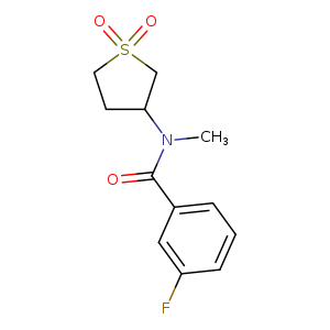 N-(1,1-dioxo-1lambda6-thiolan-3-yl)-3-fluoro-N-methylbenzamide