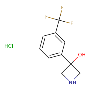 3-[3-(trifluoromethyl)phenyl]azetidin-3-ol;hydrochloride