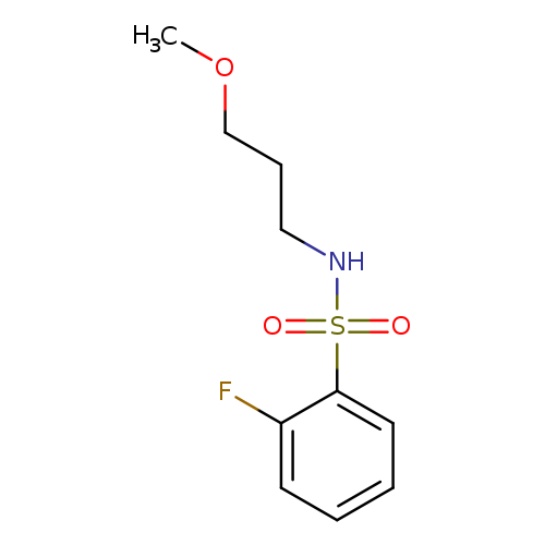2-fluoro-N-(3-methoxypropyl)benzene-1-sulfonamide