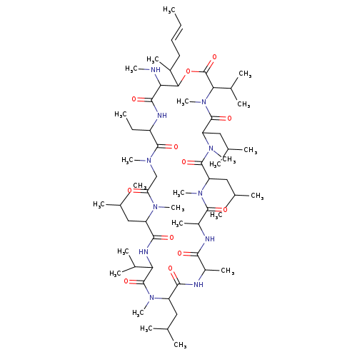 30-ethyl-34-[(Z)-hex-4-en-2-yl]-4,7,10,12,15,19,25,28-octamethyl-33-me thylamino-6,9,18,24-tetrakis(2-methylpropyl)-3,21-dipropan-2-yl-1-oxa- 4,7,10,13,16,19,22,25,28,31-decazacyclotetratriacontane-2,5,8,11,14,17 ,20,23,26,29,32-undecone
