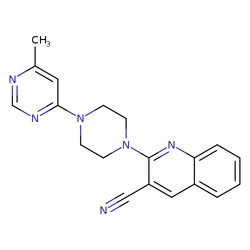 2-[4-(6-methylpyrimidin-4-yl)piperazin-1-yl]quinoline-3-carbonitrile
