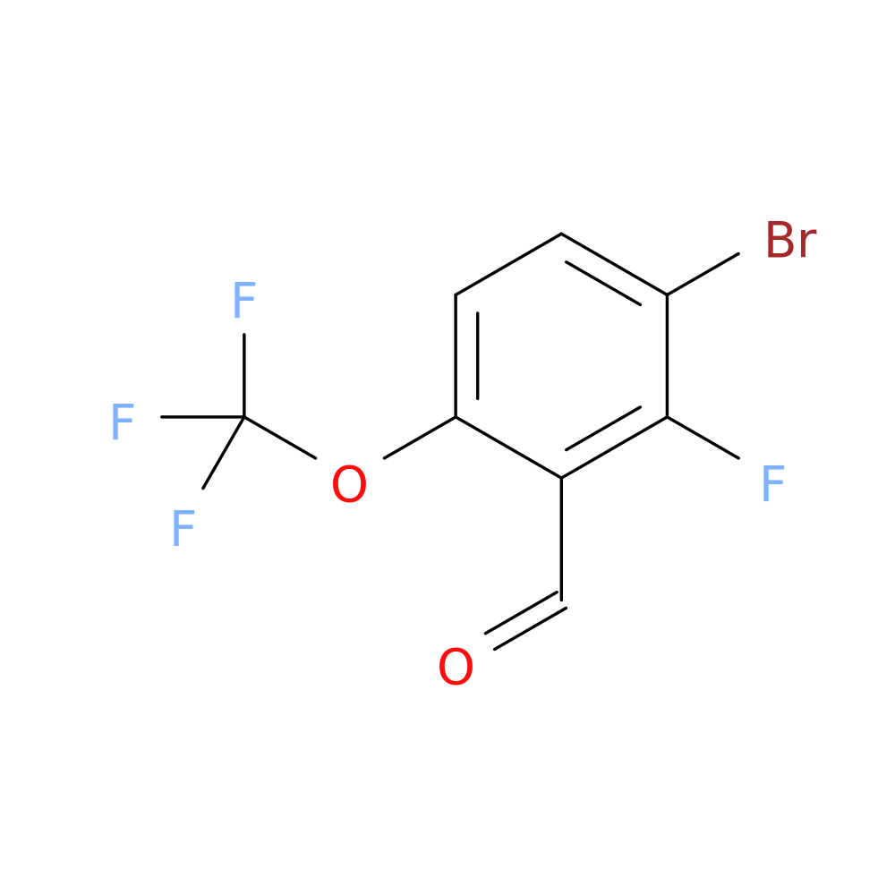 3-Bromo-2-fluoro-6-(trifluoromethoxy)benzaldehyde