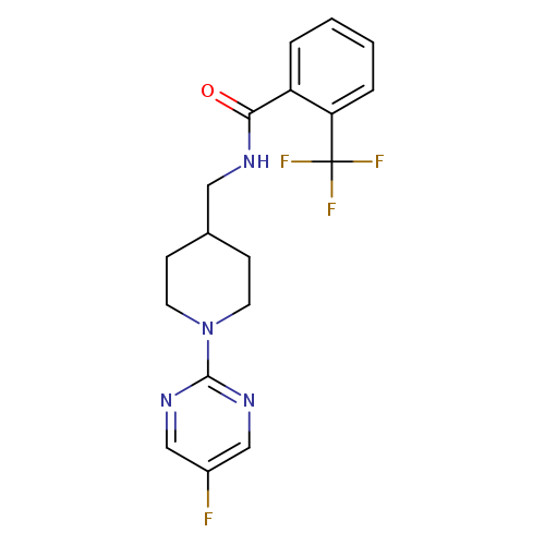 N-{[1-(5-fluoropyrimidin-2-yl)piperidin-4-yl]methyl}-2-(trifluoromethyl)benzamide