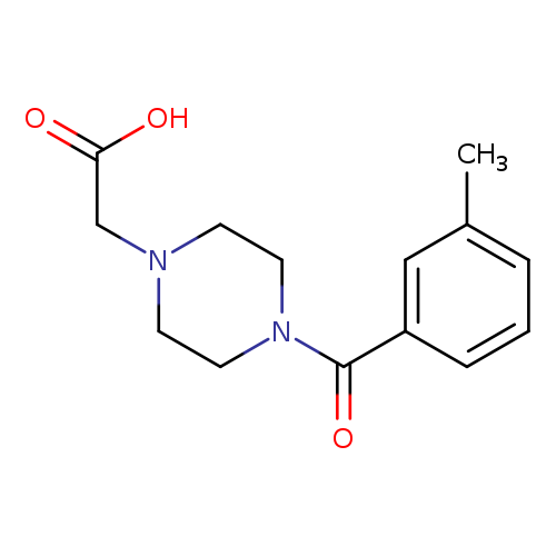 1-Piperazineaceticacid, 4-(3-methylbenzoyl)-