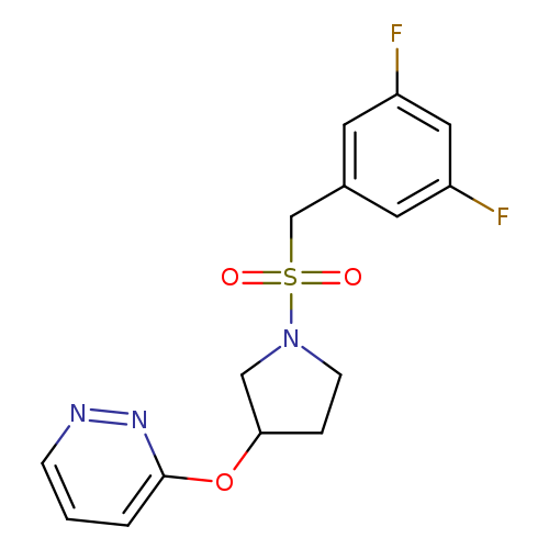 3-({1-[(3,5-difluorophenyl)methanesulfonyl]pyrrolidin-3-yl}oxy)pyridazine