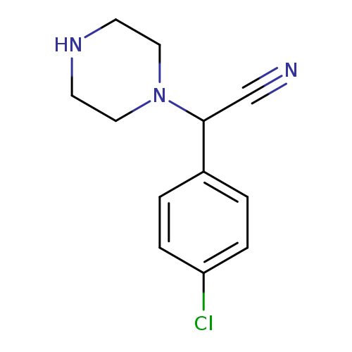 2-(4-chlorophenyl)-2-(piperazin-1-yl)acetonitrile