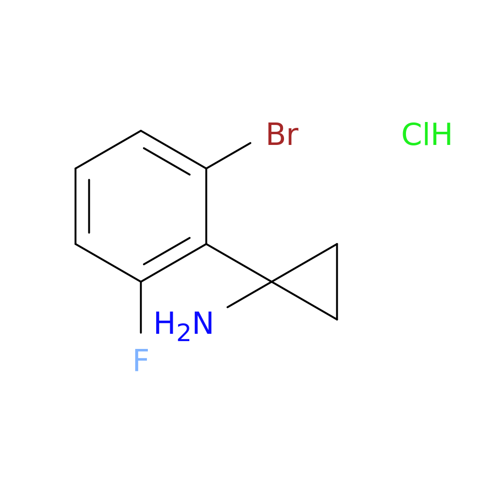 1-(2-bromo-6-fluorophenyl)cyclopropan-1-amine hydrochloride