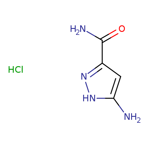 5-amino-1H-pyrazole-3-carboxamide hydrochloride