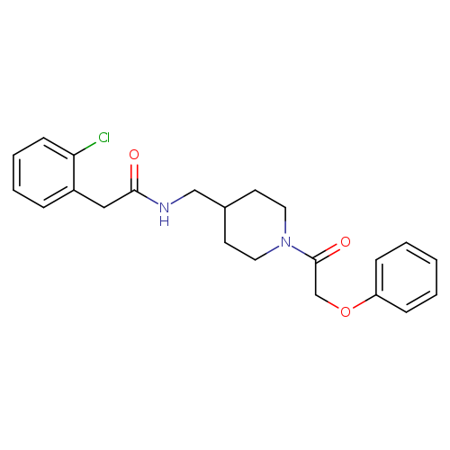 2-(2-chlorophenyl)-N-{[1-(2-phenoxyacetyl)piperidin-4-yl]methyl}acetamide