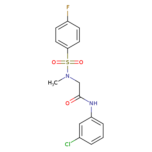 N-(3-chlorophenyl)-2-[[(4-fluorophenyl)sulfonyl](methyl)amino]acetamide