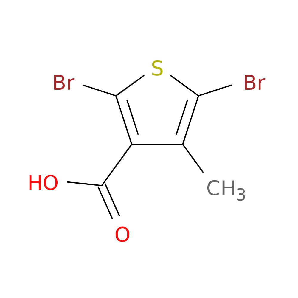 2,5-dibromo-4-methylthiophene-3-carboxylic acid
